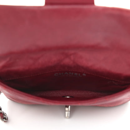 Chanel Lambskin Quilted Mini Mineral Nights Flap Crossbody Bag Dark Red 5 of 17