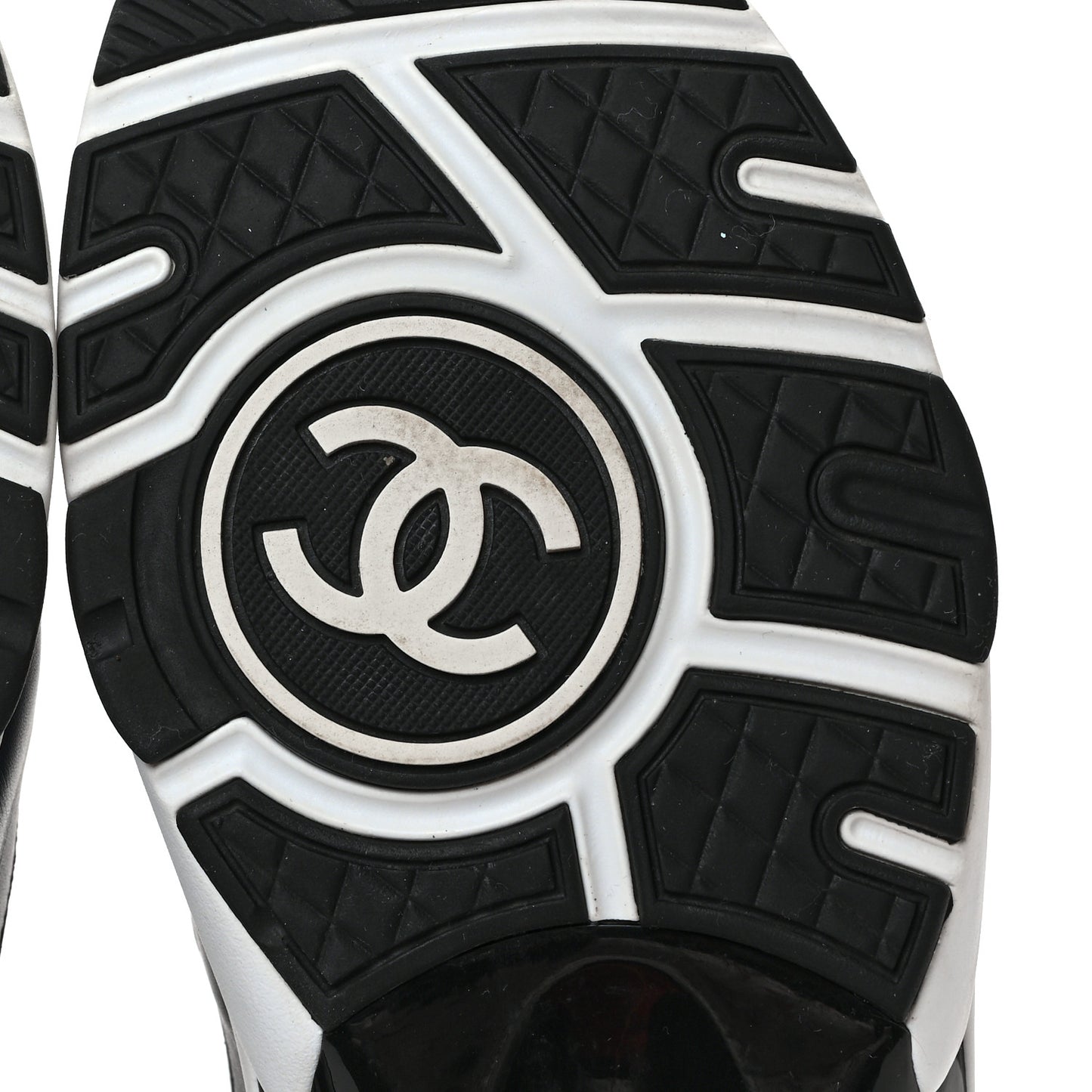 Patent Calfskin CC Sneakers 39.5 Navy White