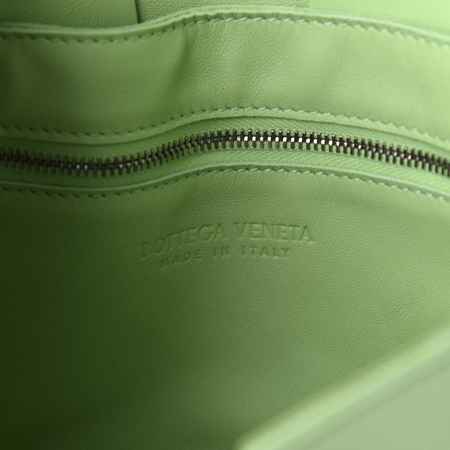 Nappa Maxi Intreccio Cassette Bag Pistachio