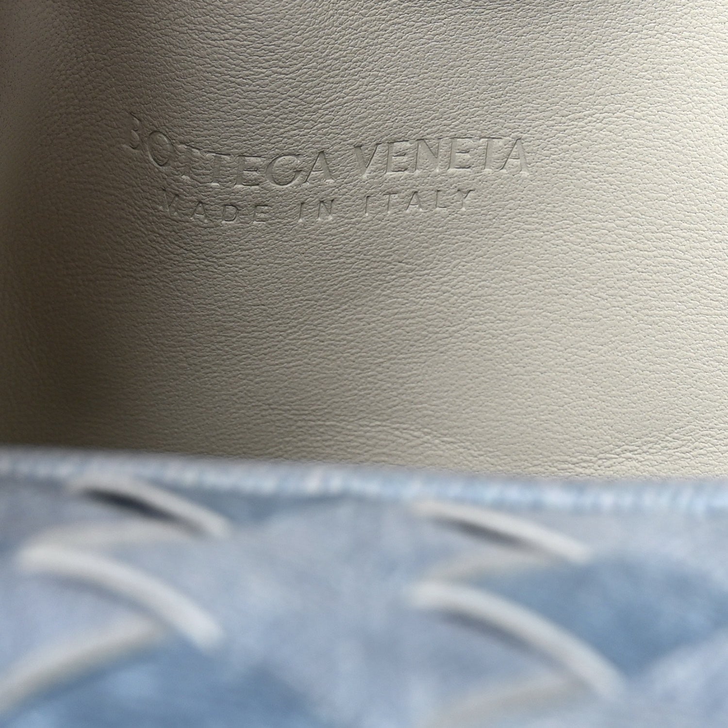 Bottega Veneta Nappa Denim Effect Intrecciato Teen Jodie Hobo Denim 6 of 9