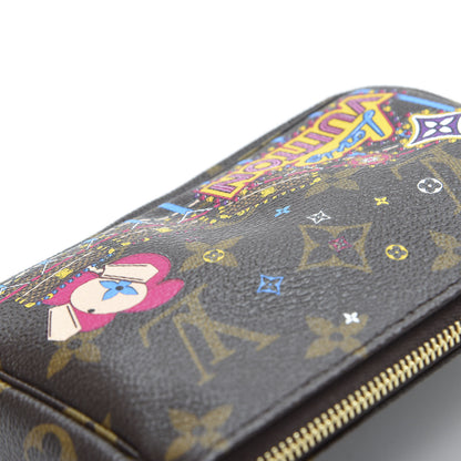 Louis Vuitton Monogram 2020 Christmas Animation Roller Coaster Mini Pochette Accessories Pivoine 8 of 11