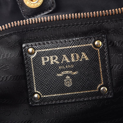 Prada Tessuto Nylon Saffiano Tote Nero Black 6 of 13
