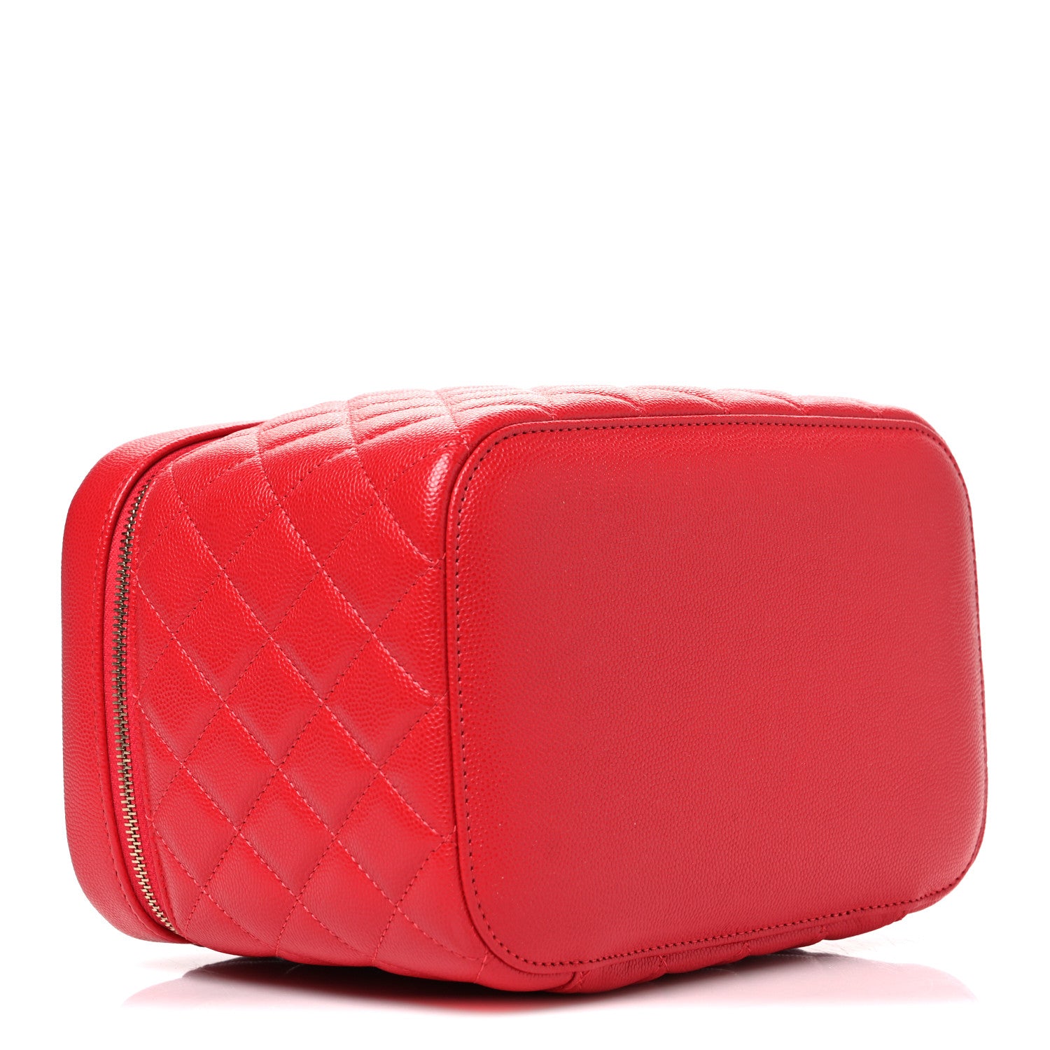 Chanel Caviar Quilted Large Vanity Pouch Red 4 of 7