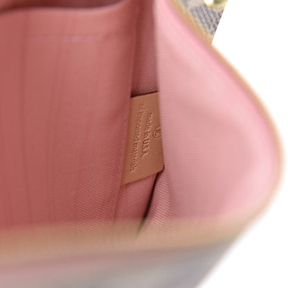 Louis Vuitton Damier Azur Neverfull MM GM Pochette Rose Ballerine 7 of 8
