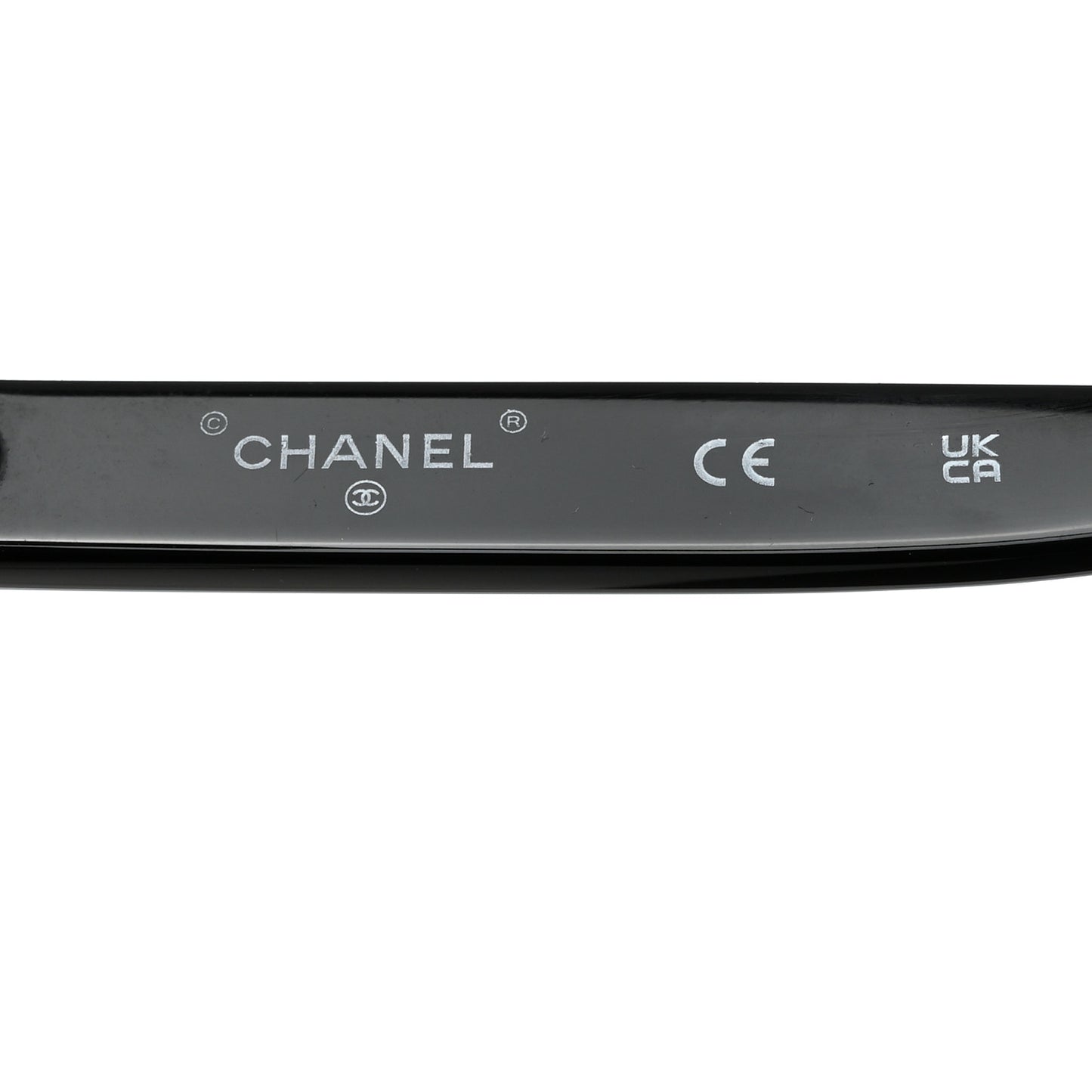 Acetate Metal Calfskin Chain Rectangle Sunglasses 71627A Black
