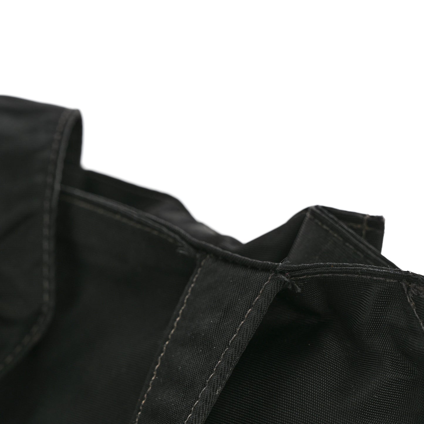 Nylon Button CC Tote Black