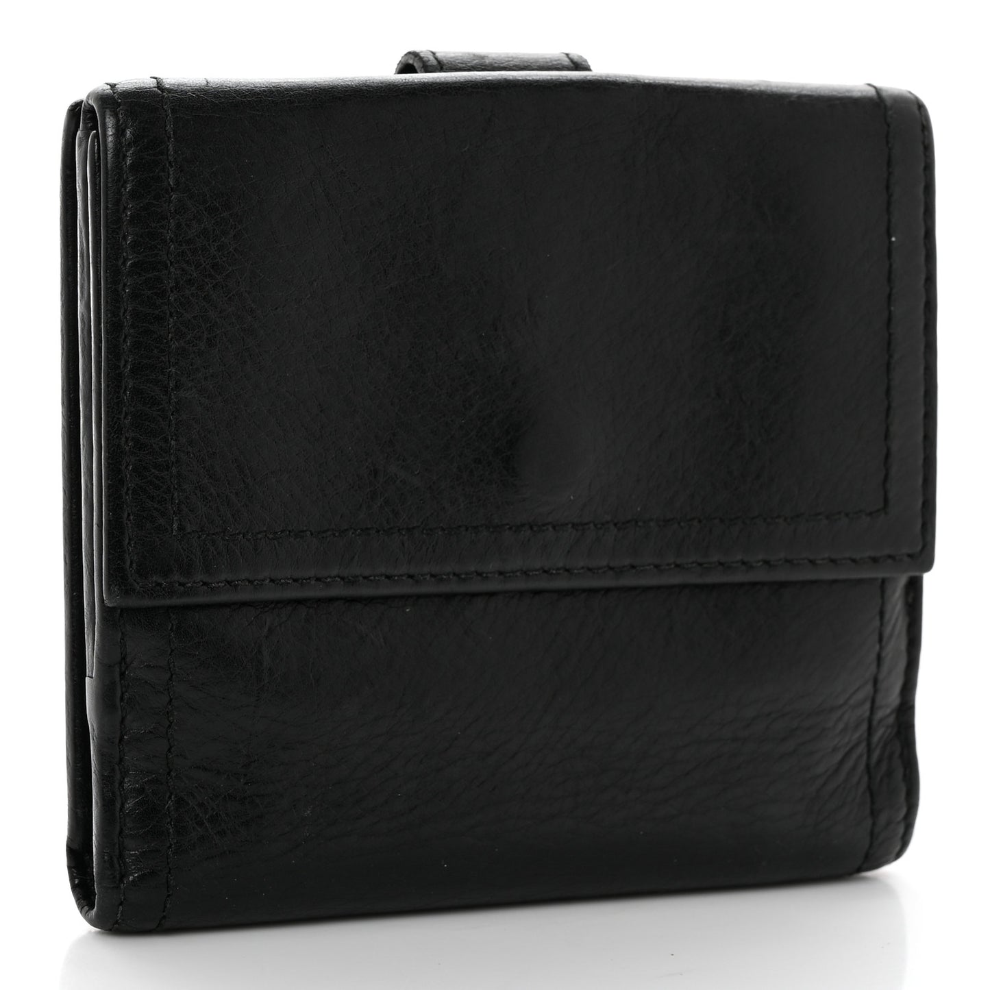 Calfskin Hysteria French Wallet Black