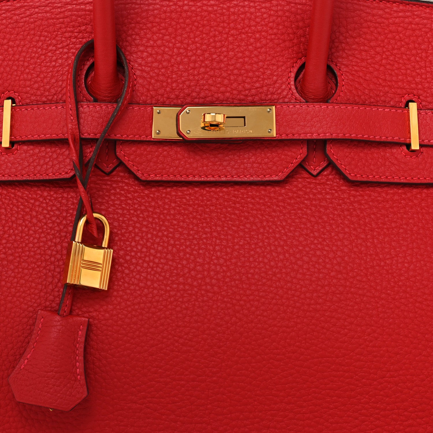Hermes Togo Birkin 35 Rouge Casaque 8 of 15