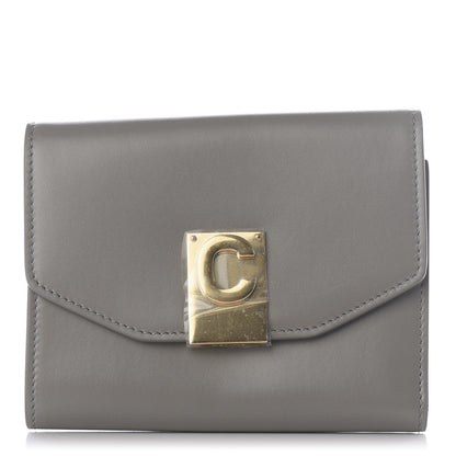 Celine Shiny Smooth Calfskin C Wallet Grey 1 of 9