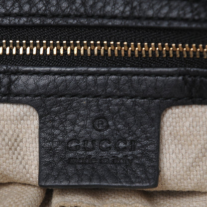 Gucci Pebbled Calfskin Medium Soho Chain Shoulder Bag Black 6 of 13