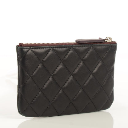 Chanel Lambskin Quilted Coin Purse Case Black 3 of 8