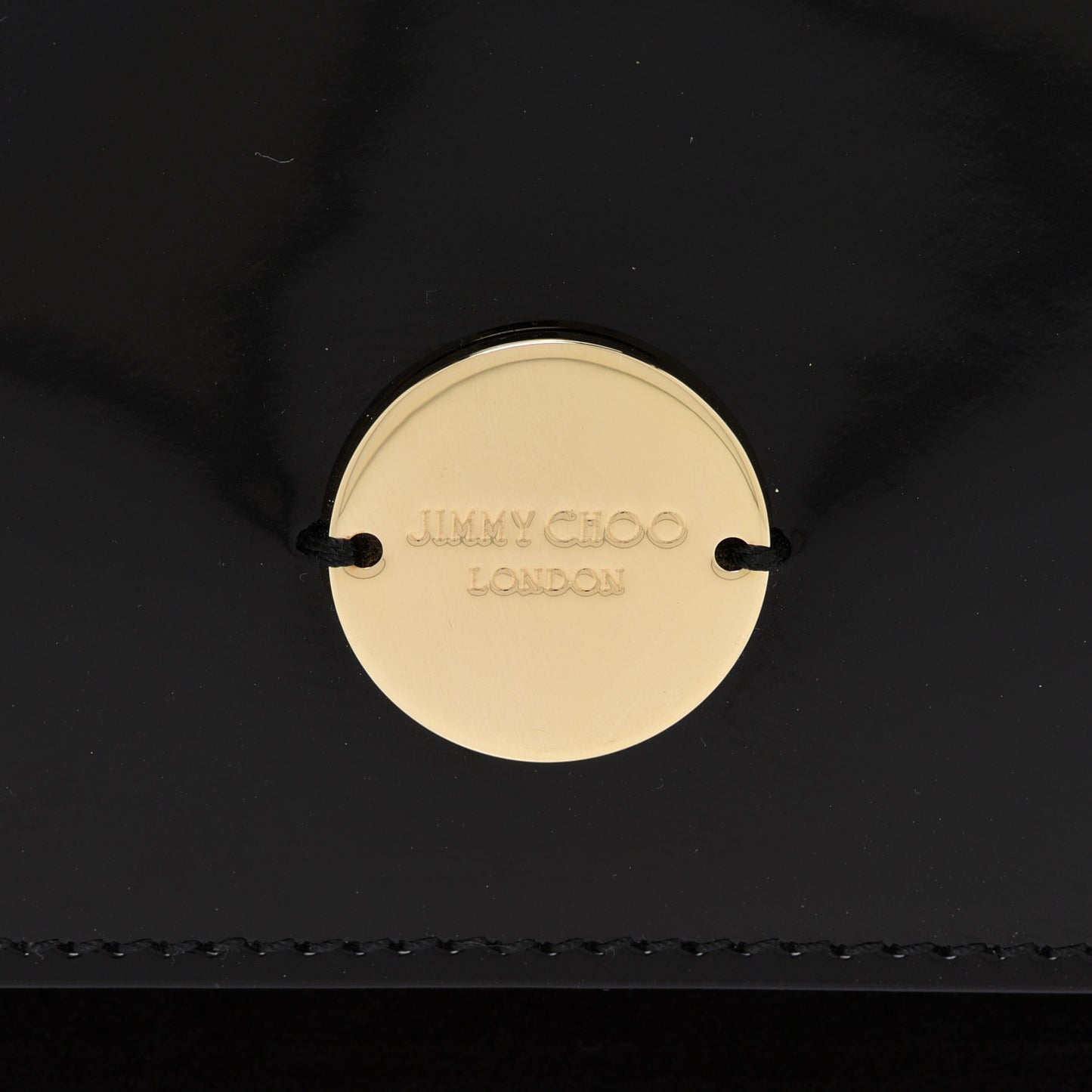 Patent Suede Fie Clutch Black