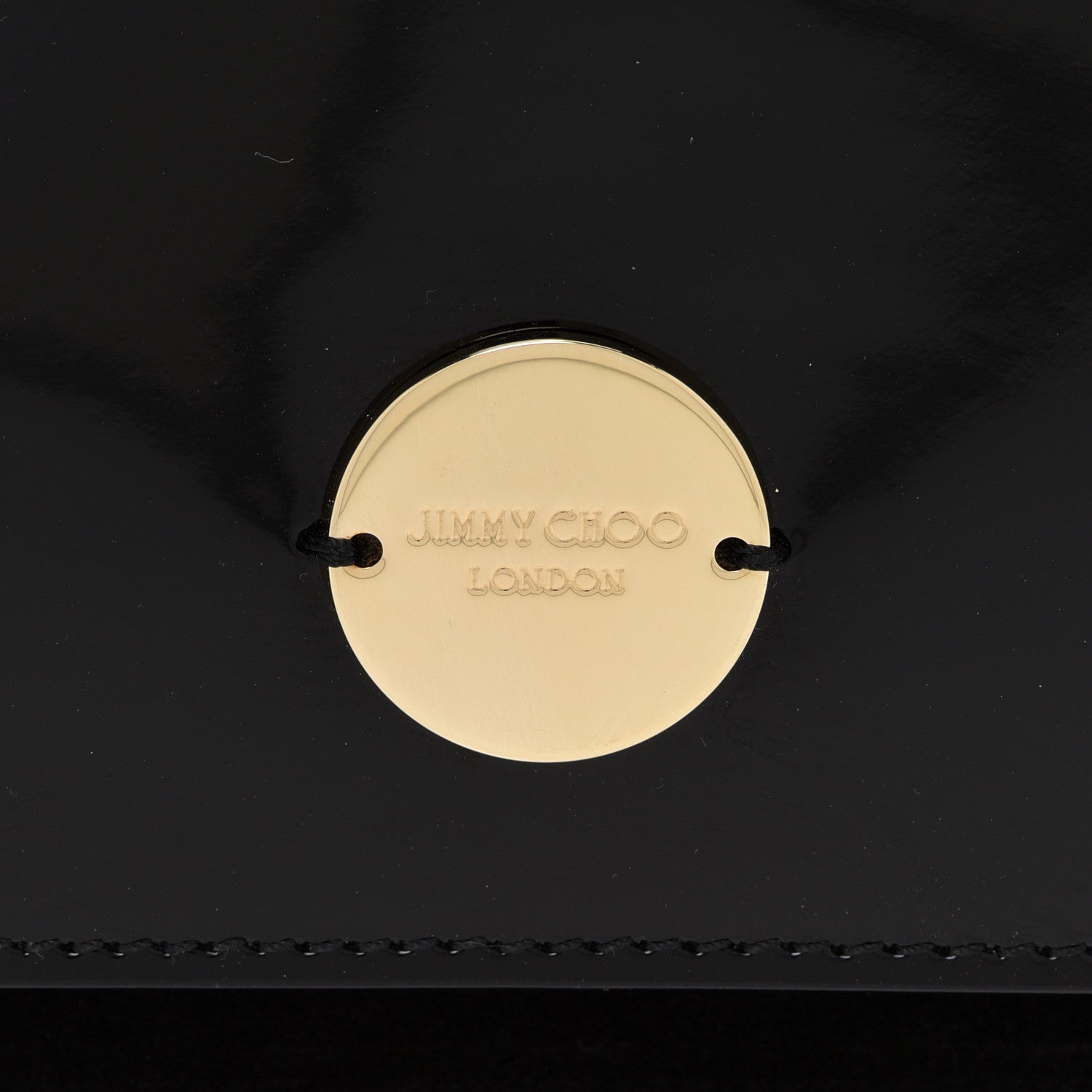 Jimmy Choo Patent Suede Fie Clutch Black 6 of 9
