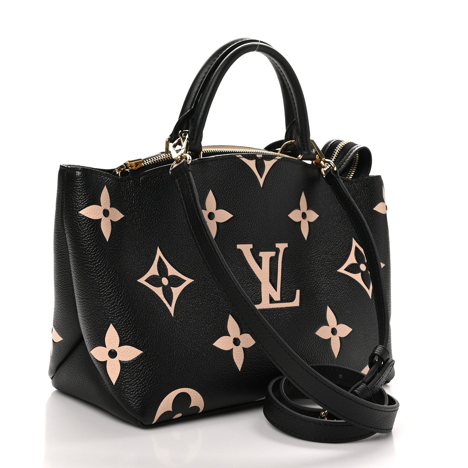 Louis Vuitton Empreinte Monogram Giant Petit Palais Black Beige 3 of 9