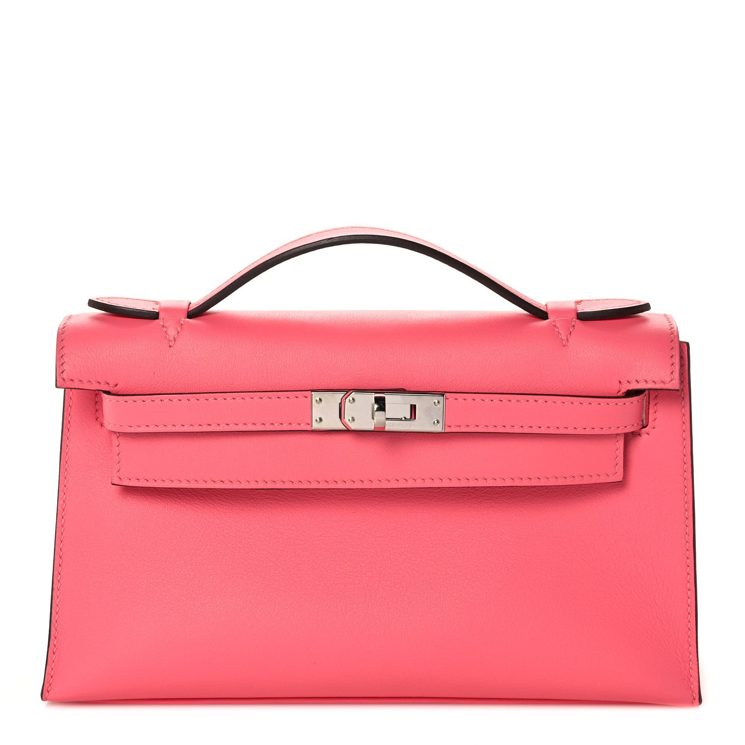 Hermes Swift Kelly Pochette Clutch Rose Azalee 1 of 26