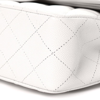 Chanel Caviar Quilted Small Double Flap White 10 of 11