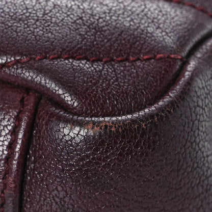 Saint Laurent Sheepskin Matelasse Chevron Monogram Medium College Bag Amaranto 10 of 12