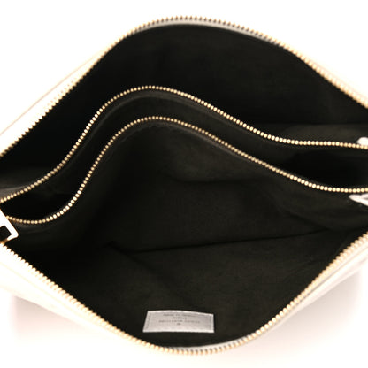 Louis Vuitton Lambskin Embossed Monogram Coussin PM Cream 4 of 9