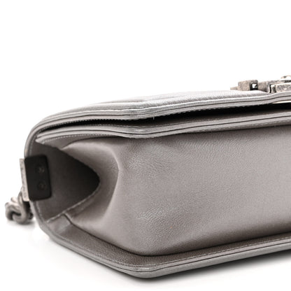 Chanel Galuchat Stingray Small Boy Flap Silver 9 of 11