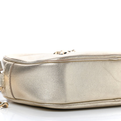 Versace Grained Calfskin Palazzo Medusa Camera Bag Gold 7 of 8