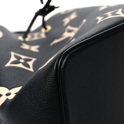 Louis Vuitton Empreinte Monogram Giant Neonoe MM Black Beige 12 of 13