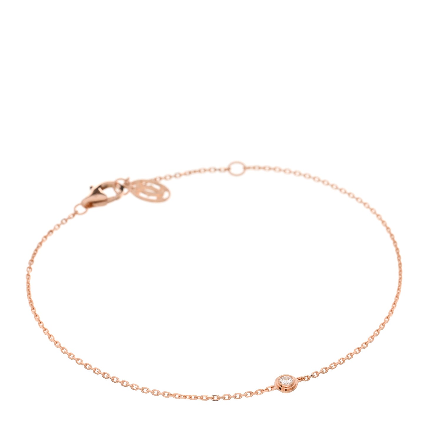 18K Pink Gold Diamond XS D'Amour Bracelet