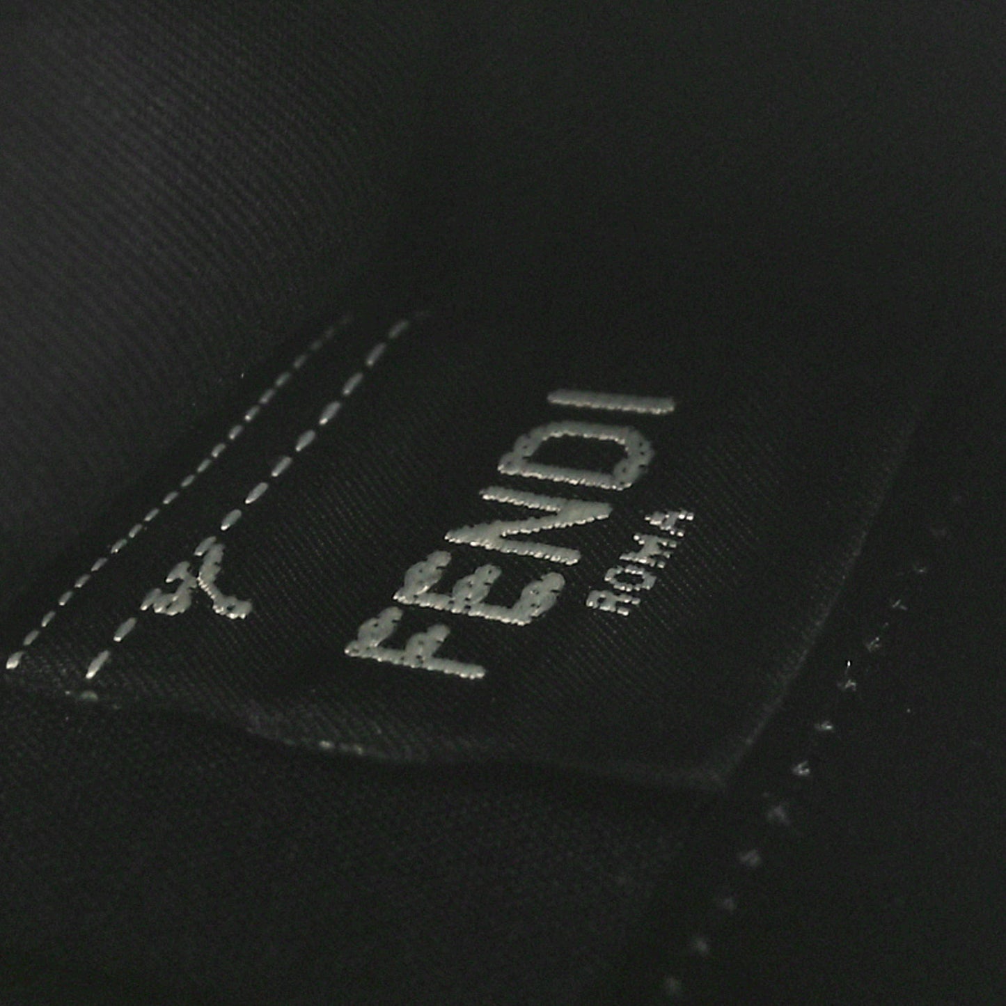 Vitello Cruise F is Fendi Bi-Color FF 1974 Embossed Envelope Belt Bag Maya Black