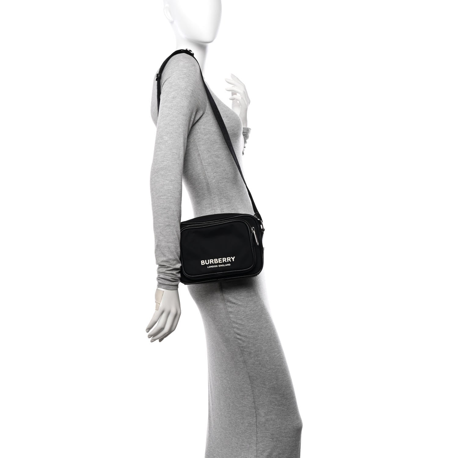 Burberry Nylon Paddy Crossbody Bag Black 2 of 13