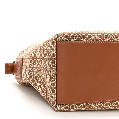 Loewe Jacquard Anagram Calfskin Small Cubi Bag Tan Pecan 8 of 9