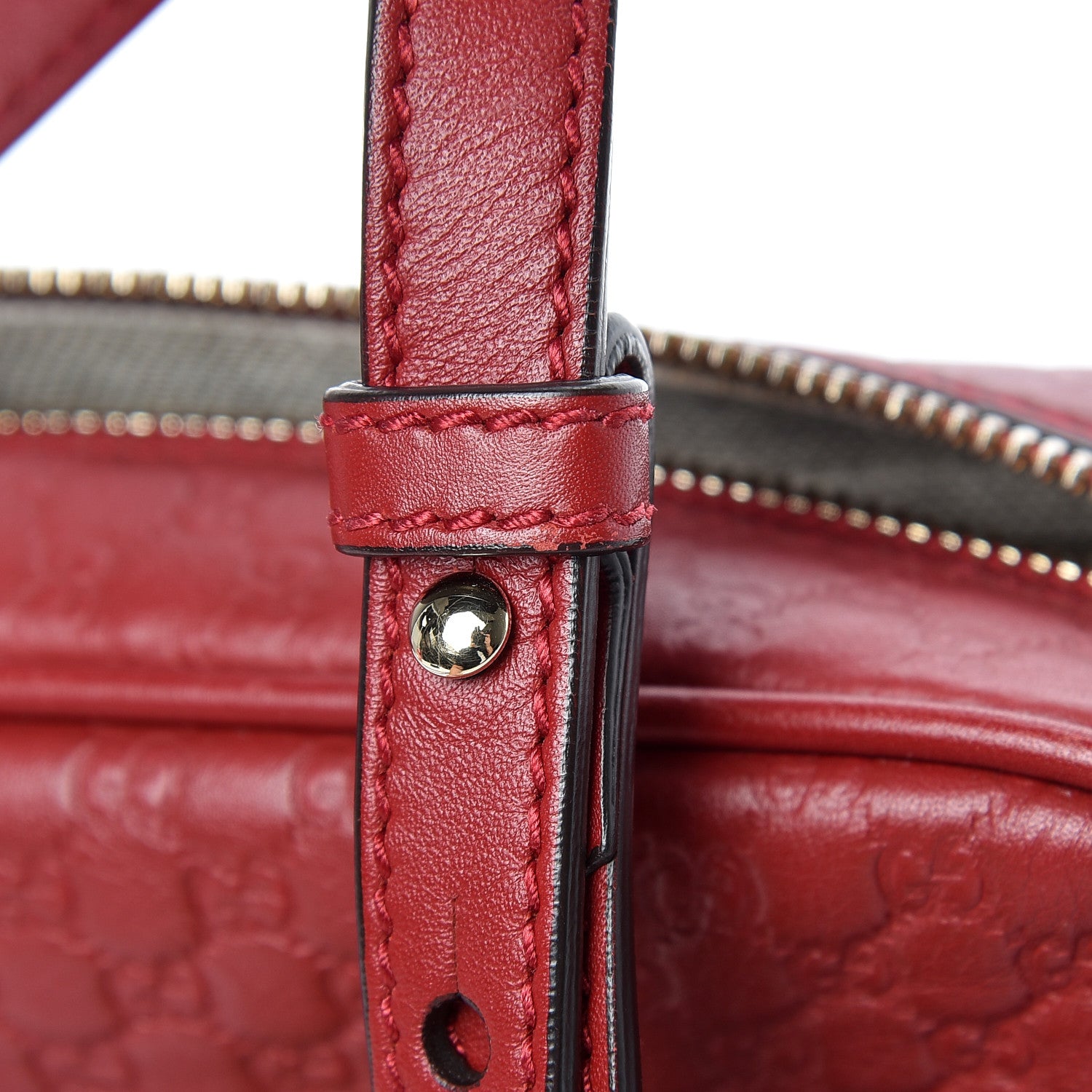 Gucci Microguccissima Mini Bree Messenger Bag Red 13 of 13