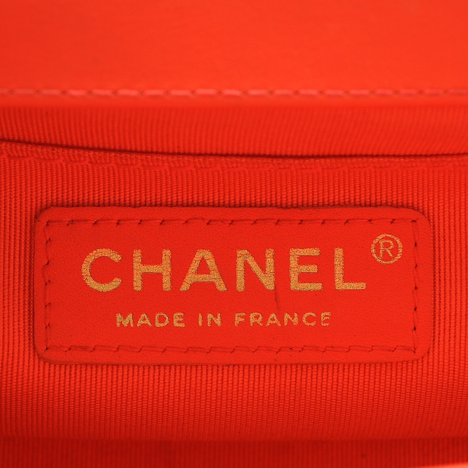 Chanel Patent Calfskin Quilted Small Boy Flap Orange 6 of 7