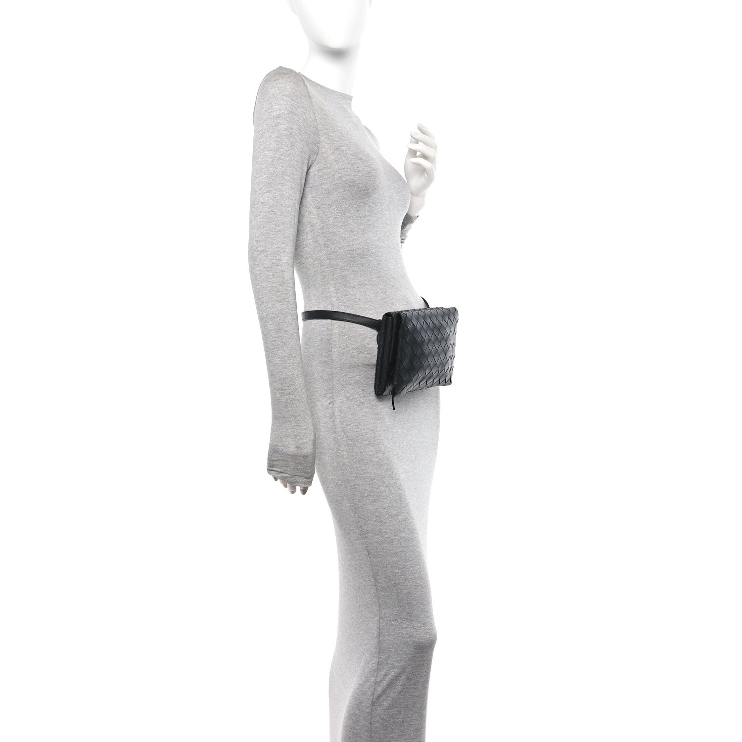 Bottega Veneta Nappa Intrecciato Belt Bag Black 2 of 11