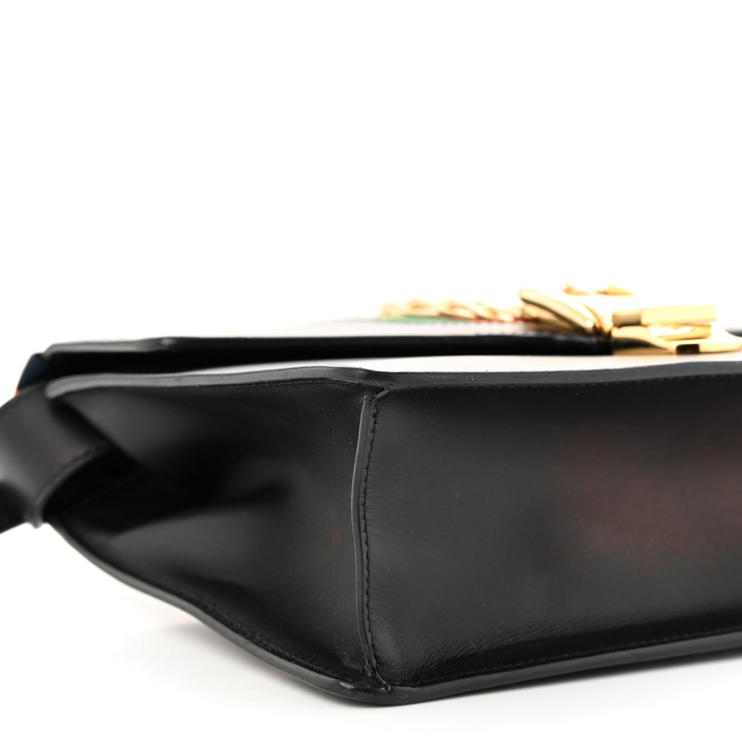 Calfskin Small Sylvie Shoulder Bag Black