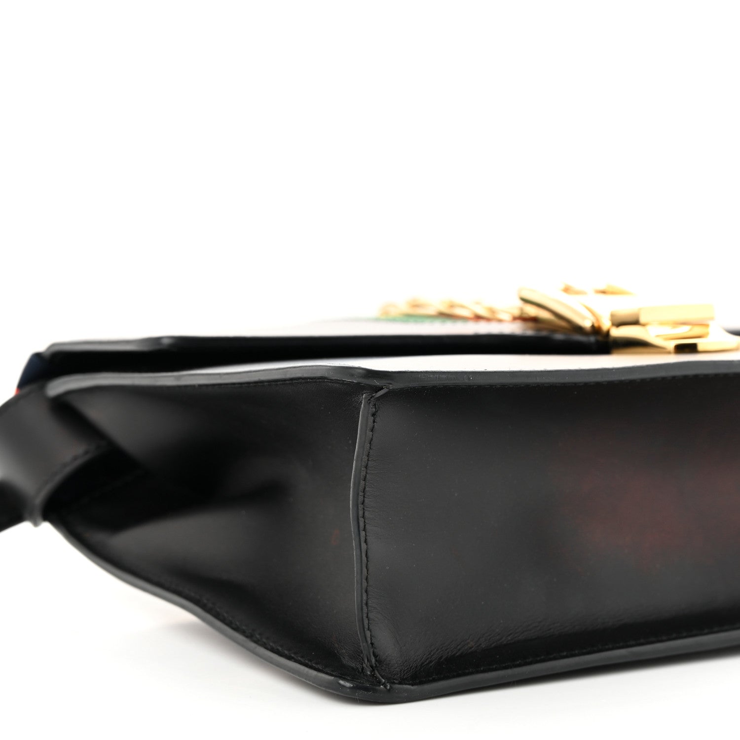 Gucci Calfskin Small Sylvie Shoulder Bag Black 9 of 11