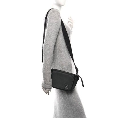 Louis Vuitton Grained Calfskin Aerogram Takeoff Sling Black 2 of 9