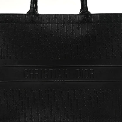 Christian Dior Oblique Calfskin Embossed Large Book Tote Black 8 of 11