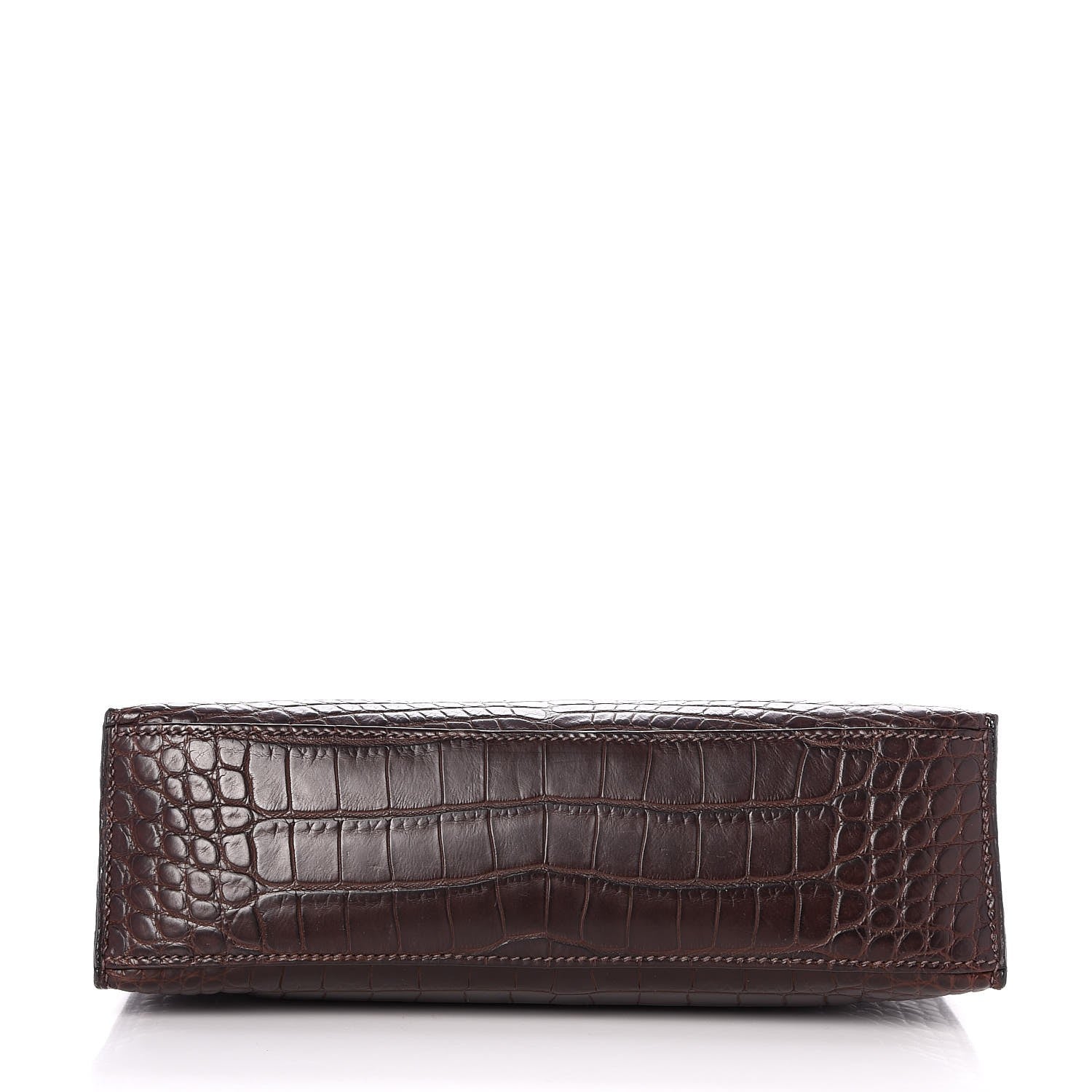Hermes Matte Niloticus Crocodile Kelly Pochette Havane 6 of 23