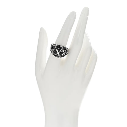 John Hardy Sterling Silver Black Spinel Chalcedony Small Kali Lava Dome Ring 57 8 2 of 4