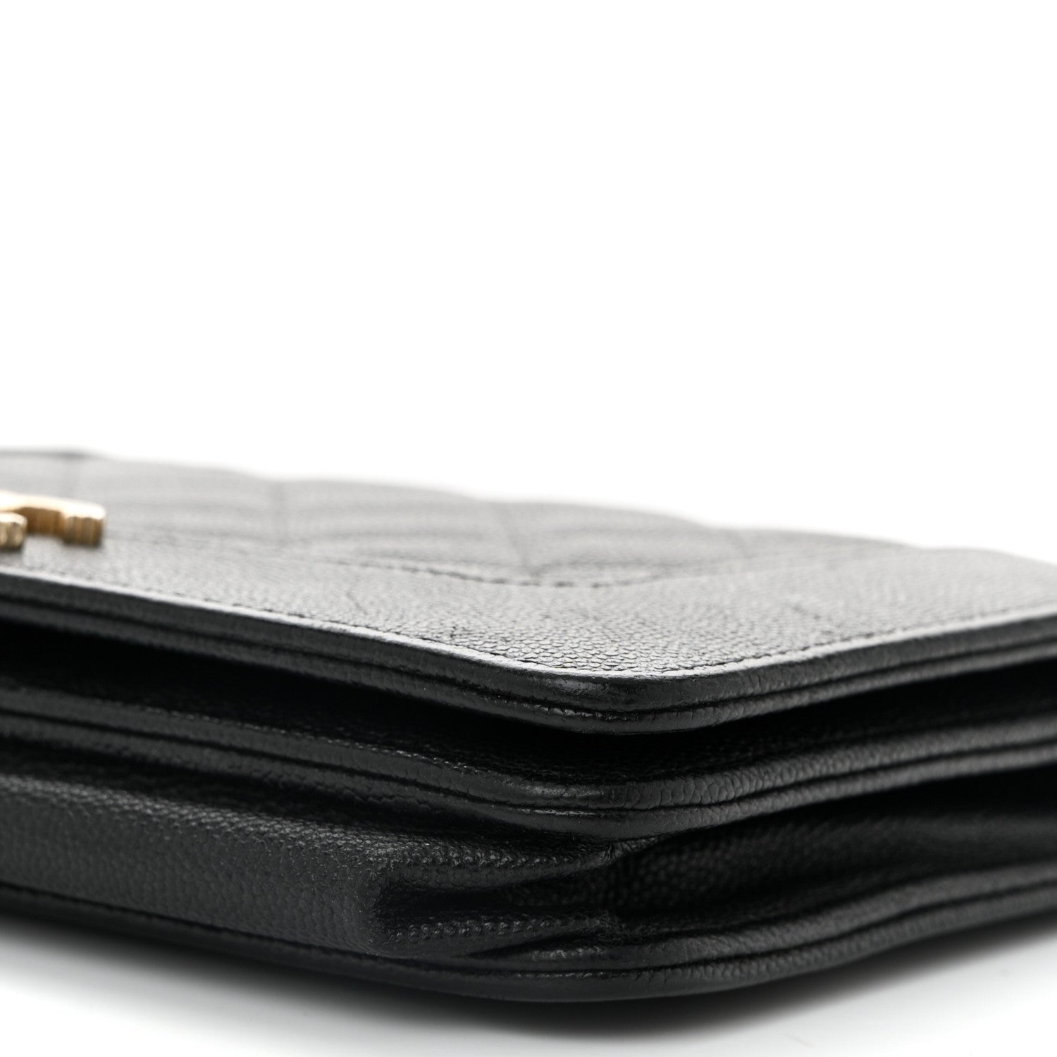 Chanel Caviar Quilted Vintage Mademoiselle Wallet On Chain WOC Black 11 of 15
