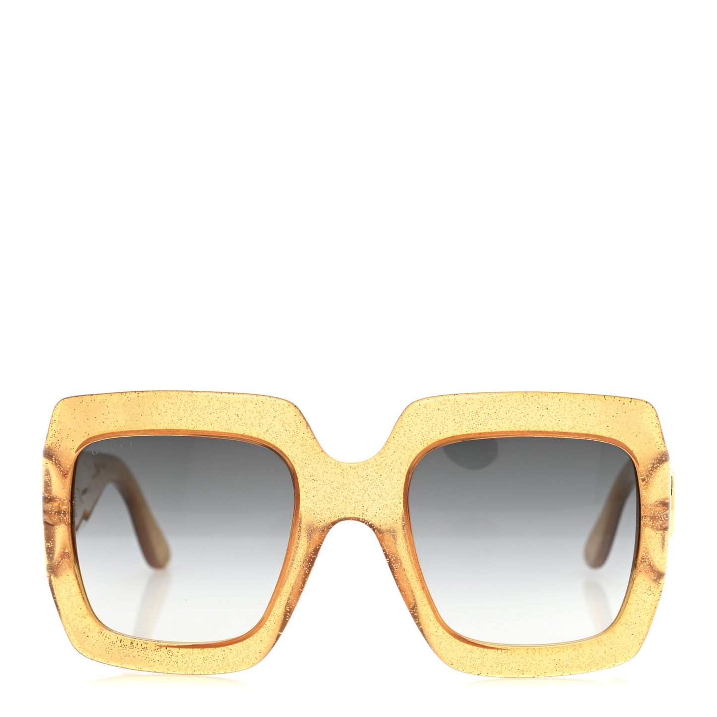 Acetate Square Frame Sunglasses GG0053S Glitter Gold