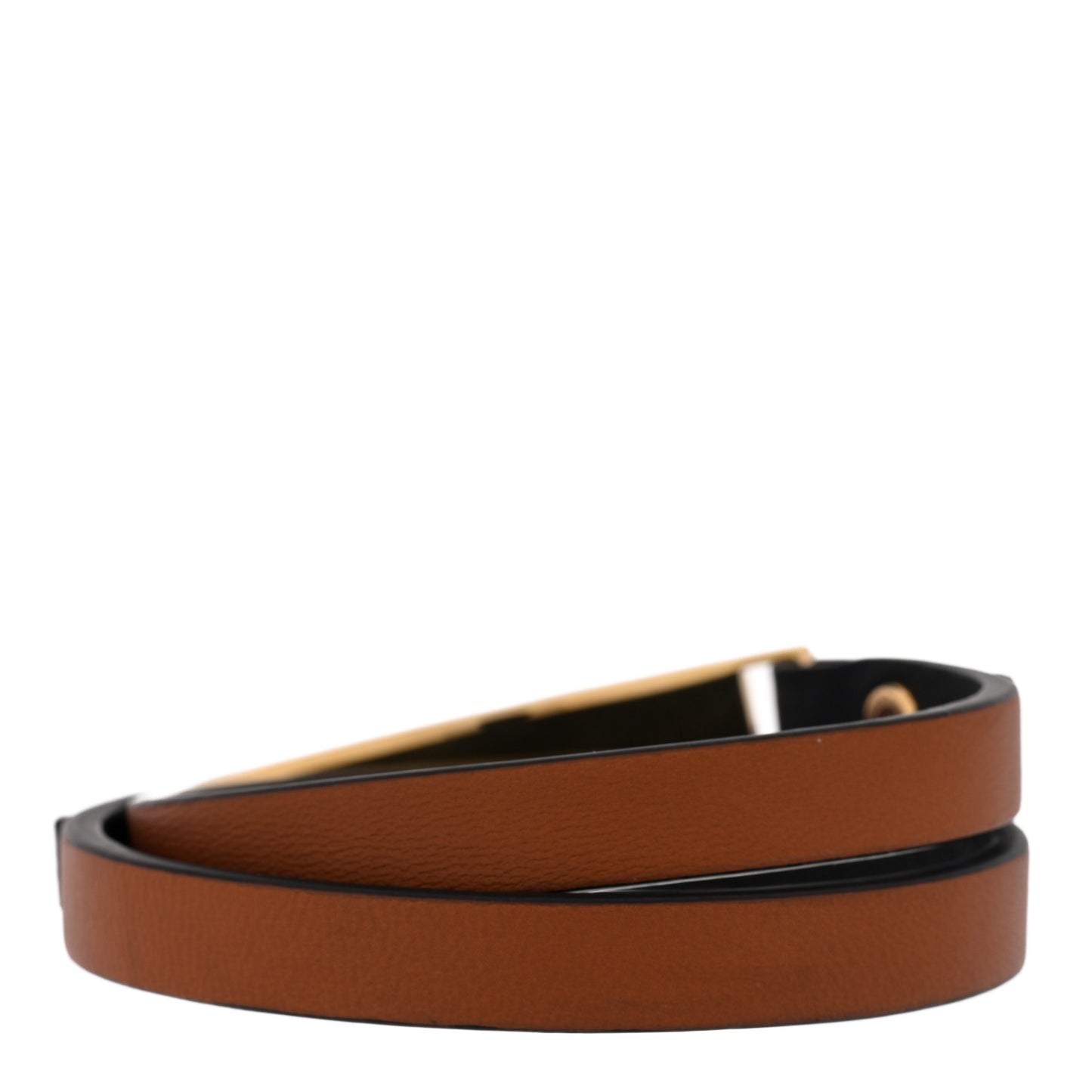 Nappa Sterling Silver Wrap Bracelet Black