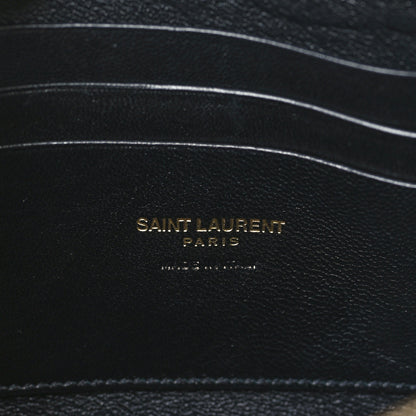 Saint Laurent Calfskin Printed Polka Dot Mini Lou Camera Bag Pink Black 6 of 10