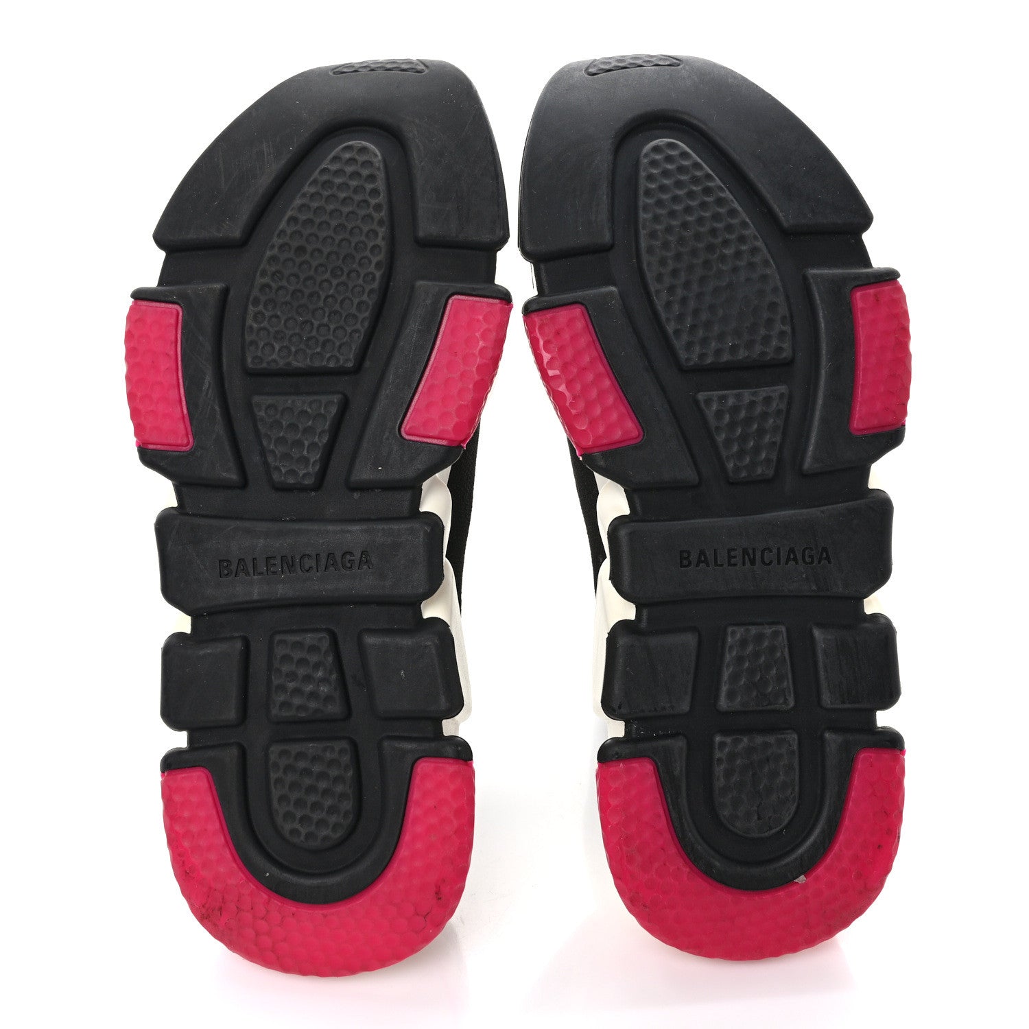 Balenciaga Neoprene Knit Womens Speed Sneakers 39 Black Pink 6 of 7
