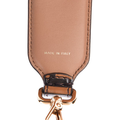 Fendi Calfskin FF 1974 Embossed Strap You Tobacco Black 6 of 7