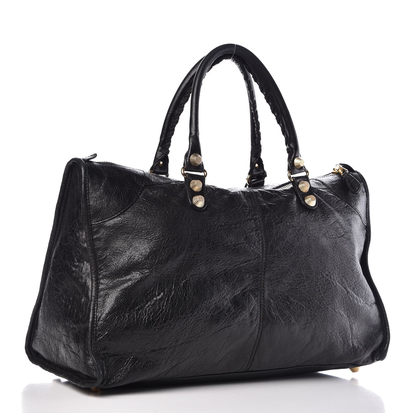 Agneau Giant 12 Gold Hardware Work Black