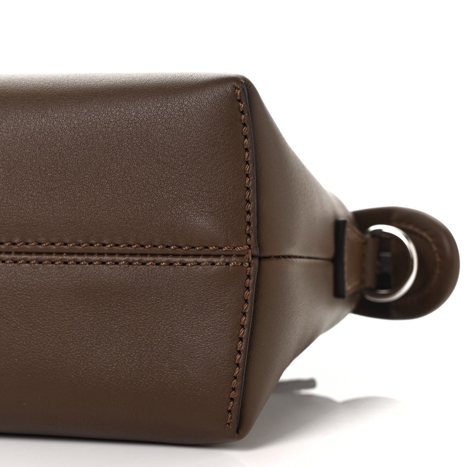Fendi Vitello Dolce Bi-Color FF 1974 Embossed Mini By The Way Boston Bag Maya Black 7 of 7