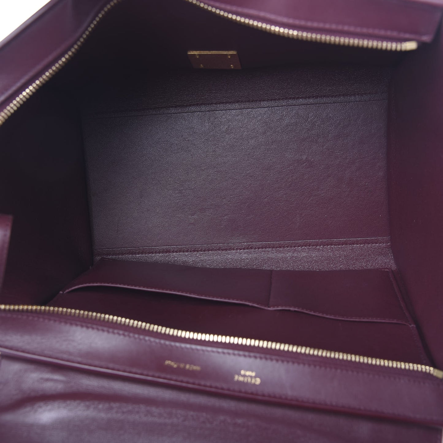 Satin Baby Grained Calfskin Small Tri-Color Trapeze Carmin