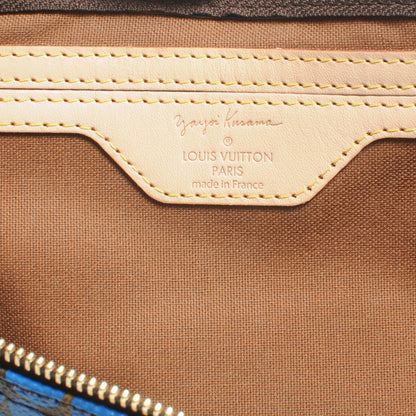 Louis Vuitton Monogram Kusama Town Speedy 30 Blue 6 of 7