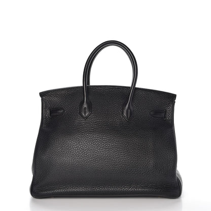 Hermes Taurillon Clemence Birkin 35 Black 5 of 33