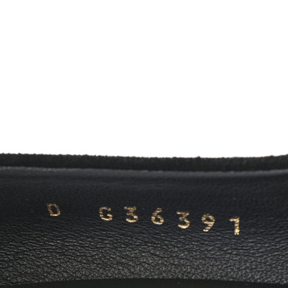 Chanel Suede Pearl Grosgrain Pumps 38 Black 7 of 10